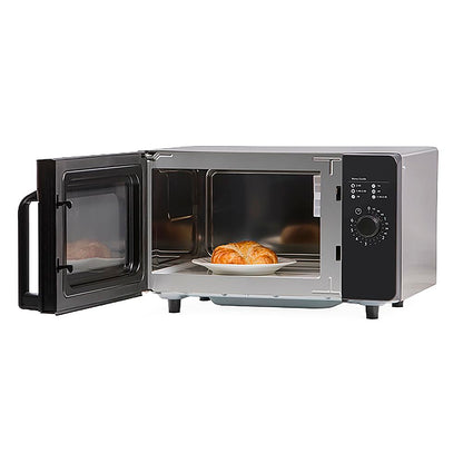 RMS10DSA 1000 Watt Heavy-Duty Countertop Commercial Microwave Oven with Dial Controls for Restaurant Buffet Catering Service | 0.8 Cu. Ft, 20"W X 16-1/2"D X 12-1/4"H, Stainless Steel, 120V, NSF2