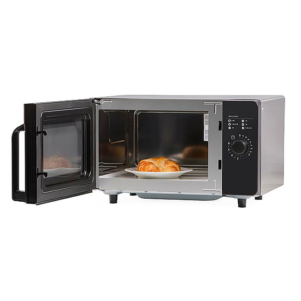 RMS10DSA 1000 Watt Heavy-Duty Countertop Commercial Microwave Oven with Dial Controls for Restaurant Buffet Catering Service | 0.8 Cu. Ft, 20"W X 16-1/2"D X 12-1/4"H, Stainless Steel, 120V, NSF2