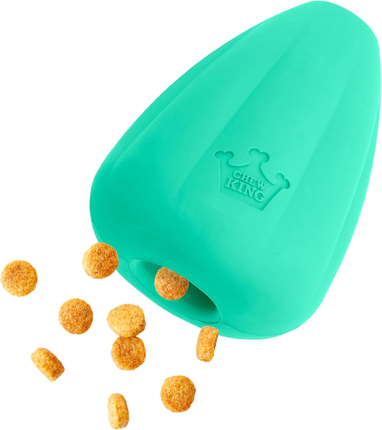 chew-king-by-mammoth-premium-treat-dispensing-dog-toy-durable-natural-rubber-chew-toy-safety-air-vent-interactive-enrichment-toy-for-aggressive-chewers-large-pack-of-2-teal
