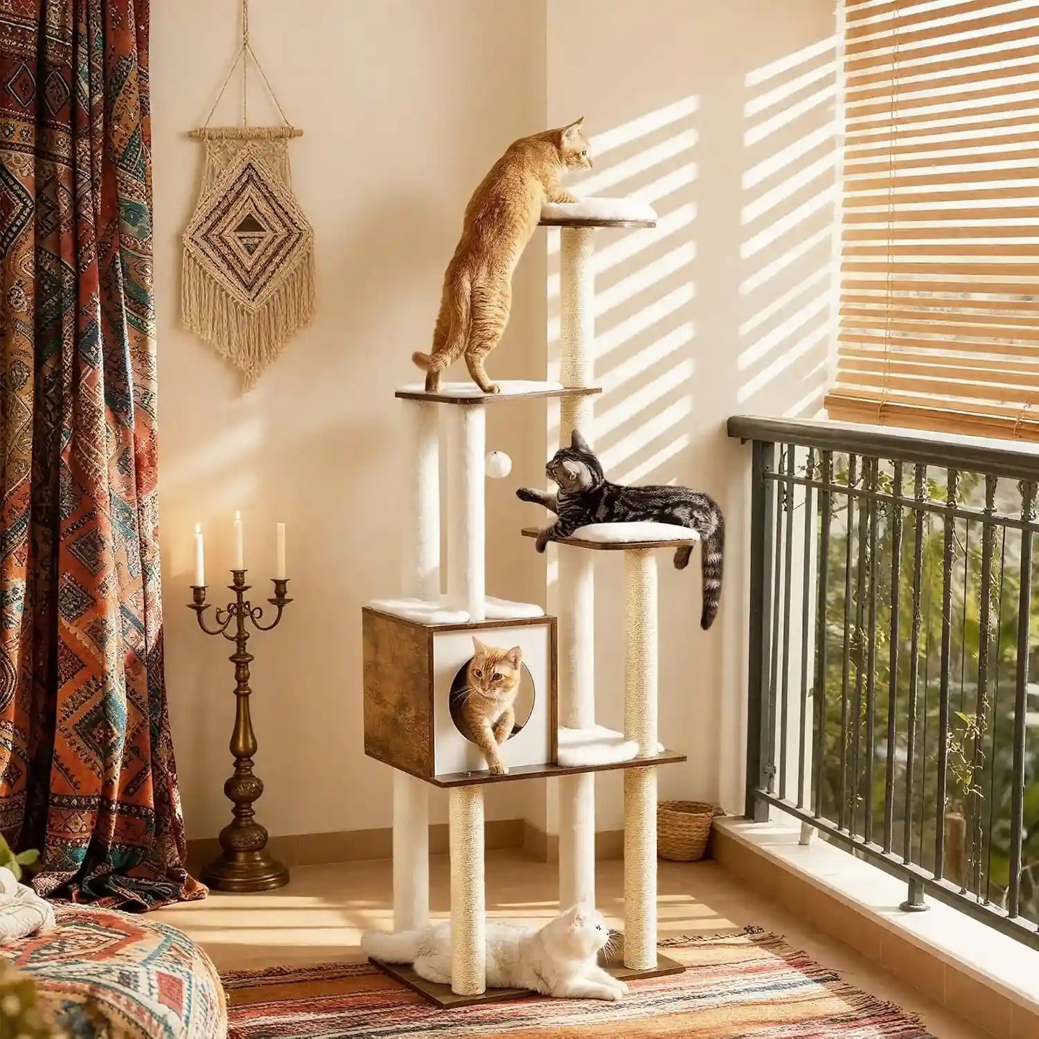 feandrea-cat-tree-64-6-inch-modern-cat-tower-multi-level-condo-with-5-scratching-posts-perch-washable-removable-cushions-cave-rustic-brown-upct166x01