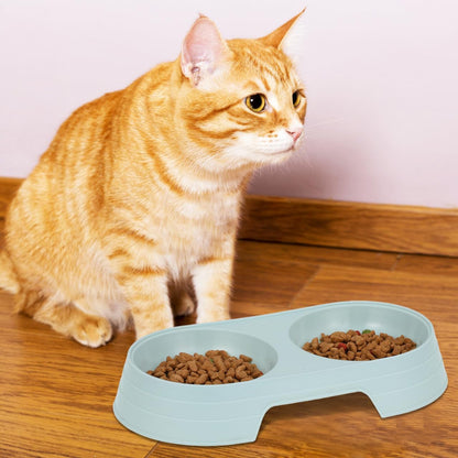 Luxshiny Pet Feeder 8Pcs Anti-Tip Double Feeding Bowls Elevated Cat Food and Water Dishes with Stable Design for Healthy Eating Posture5