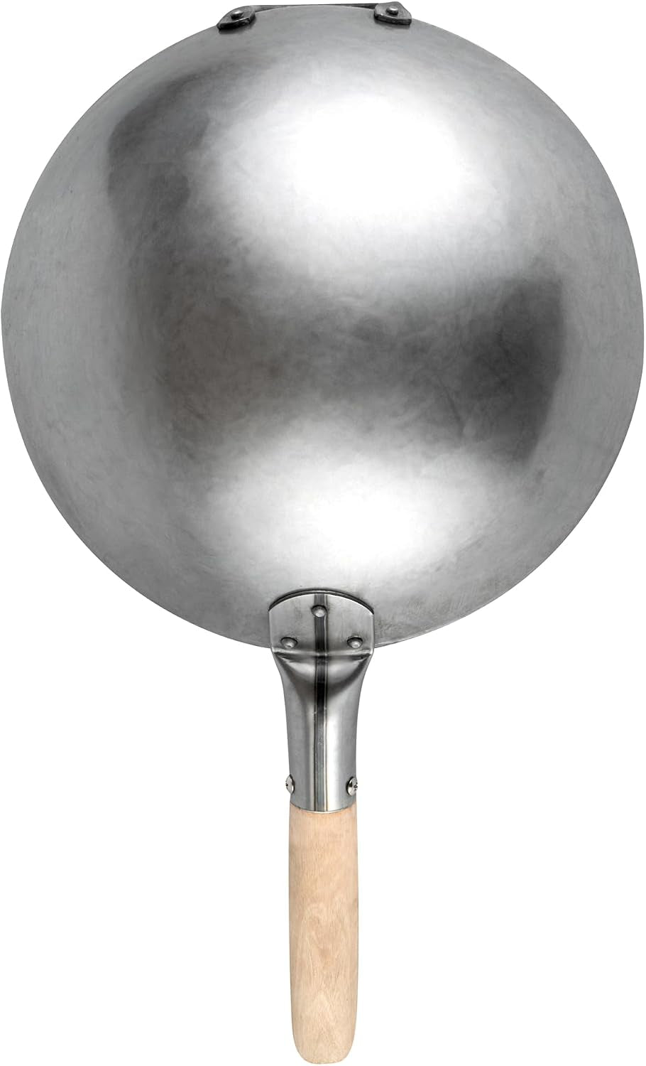 carbon-steel-wok-1-pack-of-12-inch-heavy-duty-stir-fry-pan-silver-hand-hammered-wok-efficient-maneuvering-steel-helper-handle-uniform-heat-distribution-asian-cooking