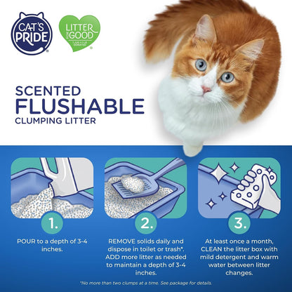 Cat'S Pride Lightweight Clumping Litter: Flushable - Powerful Odor Control - Scented, 10 Pounds5