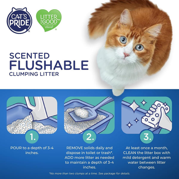 Cat'S Pride Lightweight Clumping Litter: Flushable - Powerful Odor Control - Scented, 10 Pounds5