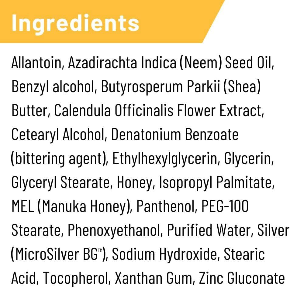 silver-honey-hot-spot-wound-care-pet-first-aid-ointment-2-oz-tube-manuka-honey-microsilver-bg-dog-cat-small-animal-fast-acting-results-at-home-treatment-thick-creamy-antibiotic-free