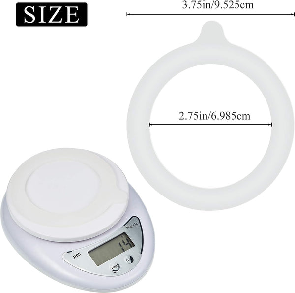 8 Pcs Silicone Jar Gasket Seals for Regular Mouth Canning,White | Replacement Sealing Rings, Airtight Rubber Gaskets for Canning Jars, 3.75 in Regular Mouth, Leak Proof Storage2