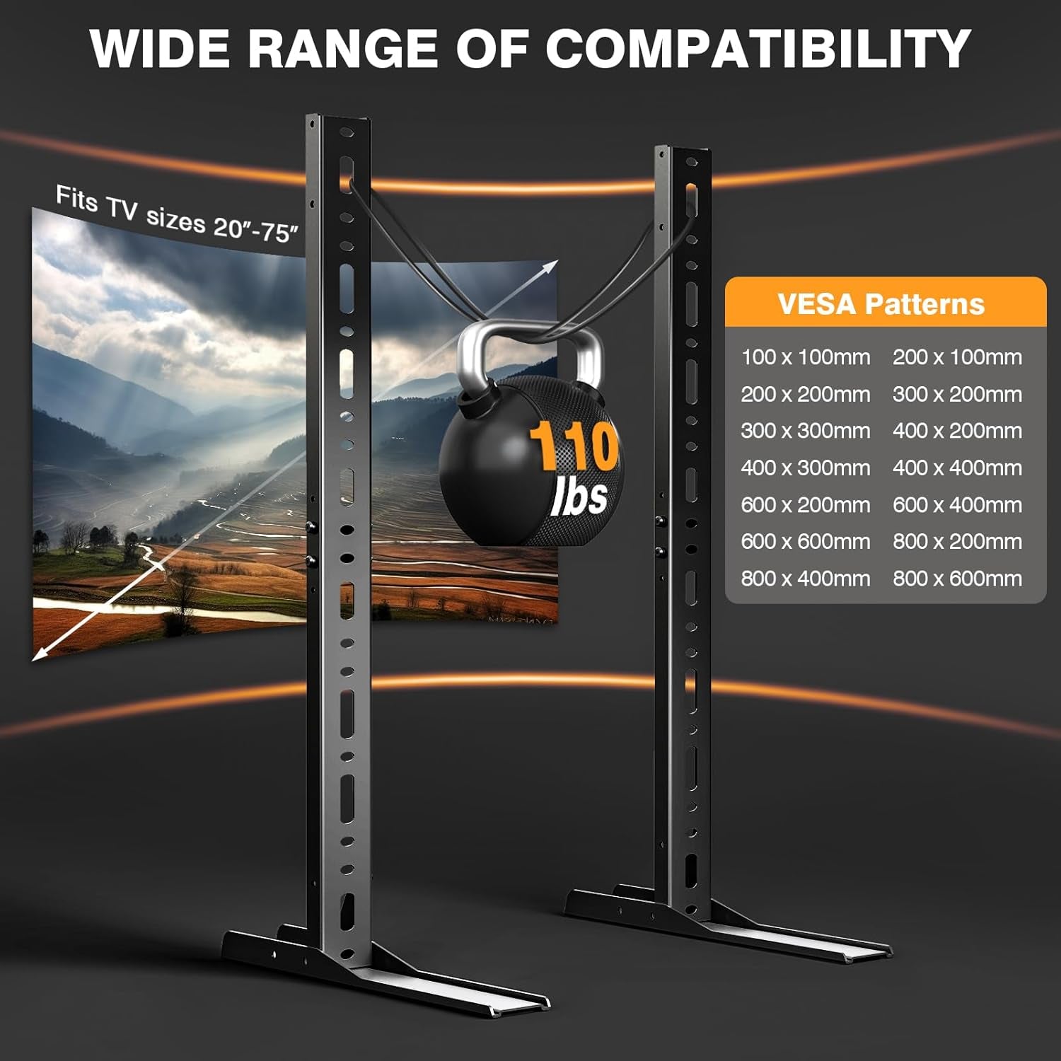 tavr-universal-table-top-tv-stand-mount-tv-legs-for-most-20-75-inch-tvs-replacement-tv-feet-with-great-load-bearing-holds-up-to-110-lbs-tv-stands-base-with-cable-management-max-vesa-800x600mm