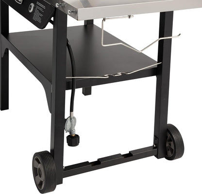 Outdoor Wok Station with Rear Wheels, 14" Steel Pan, 50,000 BTU10