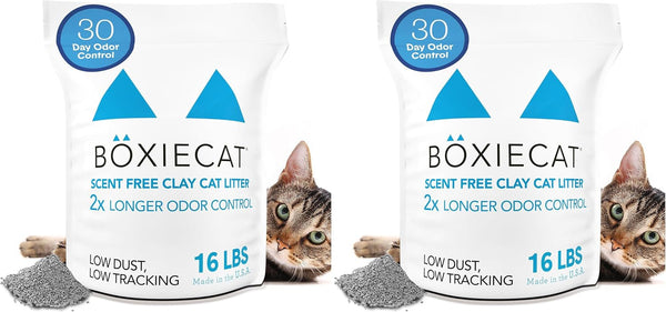 Boxie Premium Unscented Clumping Cat Litter 30+ Day Odor Control 16 Lb13