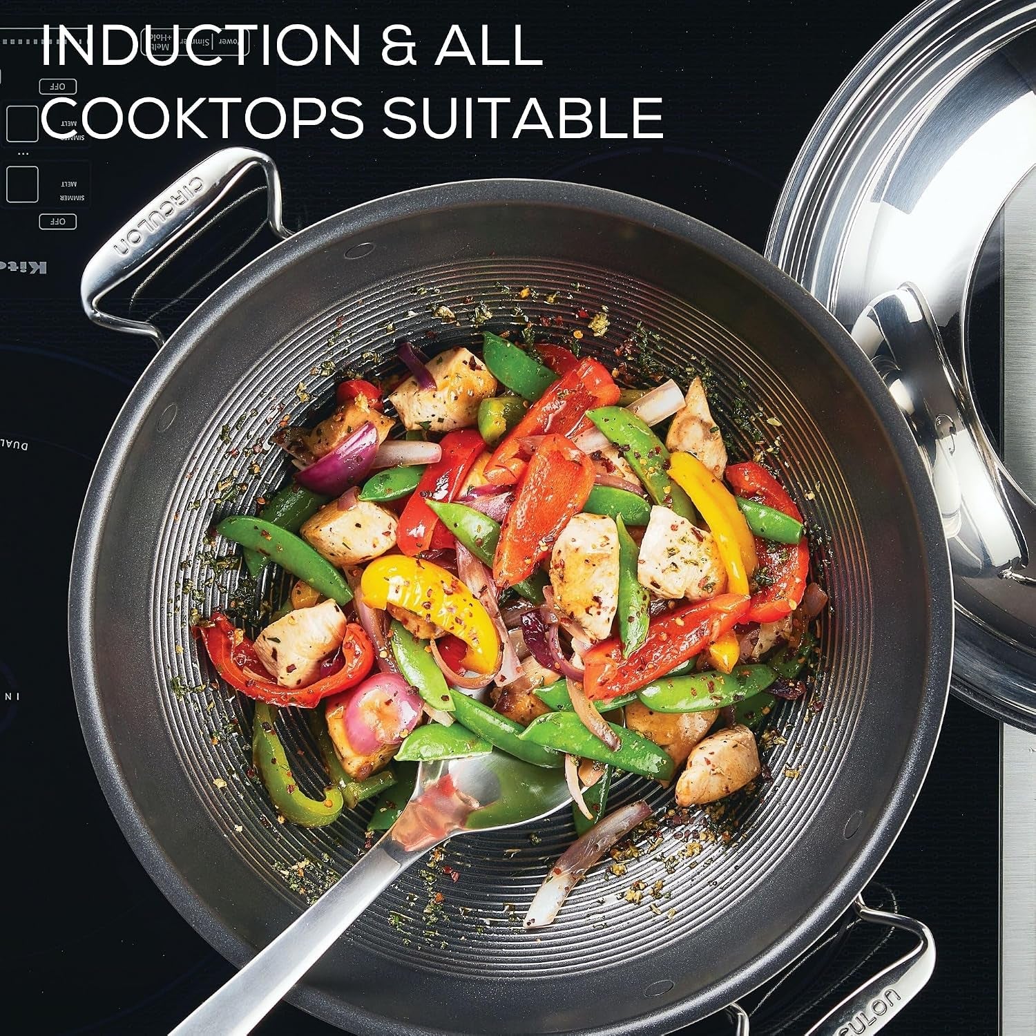 clad-stainless-steel-wok-stir-fry-with-glass-lid-and-hybrid-steelshield-and-nonstick-technology-14-inch-silver