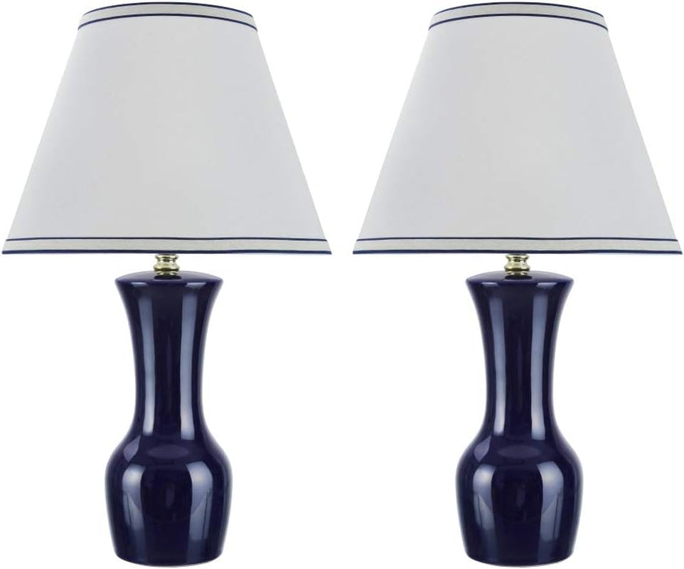 40208-12-two-pack-21-high-transitional-ceramic-table-hardback-empire-shaped-lamp-shade-in-off-white-12-5-wide-dark-blue