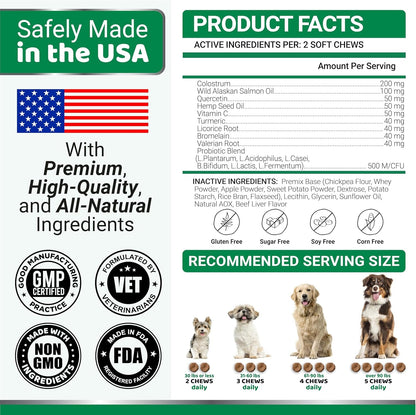 Dog Allergy Relief Chews - Dog Itching Skin Relief Treatment Pills - 170 Treats - Anti-Itch - Itchy and Paw Licking - Hot Spots - Omega 3 Fish Oil - Dry Skin & Coat Supplement - Beef Liver Flavor6