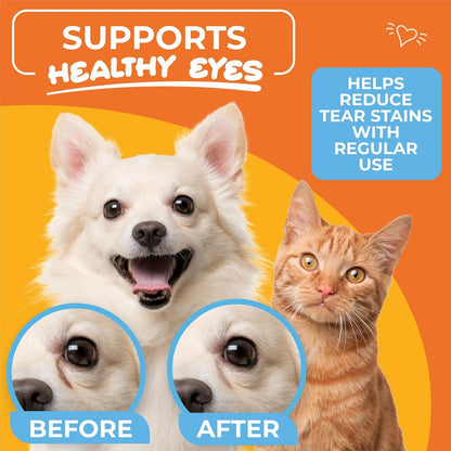 Dog Eye Wipes (100 Count) Hypoallergenic Eye & Face Wipes for Dogs & Cats - Pet Tear Stain Remover & Cleaner - Cleans & Removes Discharge, Crust, & Gunk (Coconut)3
