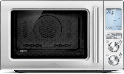 Breville BMO870BSS Combi Wave 3-In-1, Brushed Stainless Steel | 3 Appliances in One Device | Microwave Reheats Fast, Air Fryer Crisps without Oil, and Convection Oven Bakes Evenly1