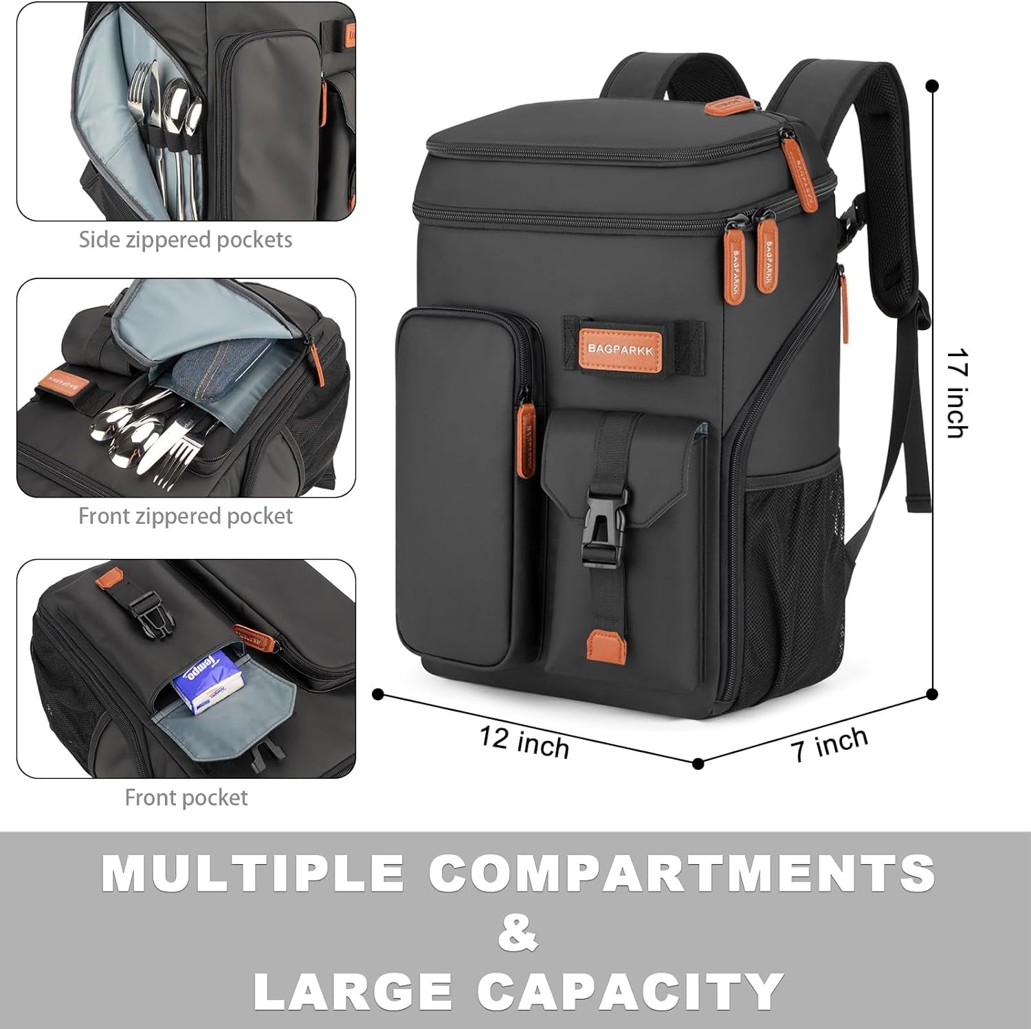 33-45-cans-leakproof-insulated-cooler-backpack-with-double-deck-20-hours-cooling-sternum-strap-lightweight-multifunctional-cooler-travel-camping-beach-picnic-gift-for-men-women
