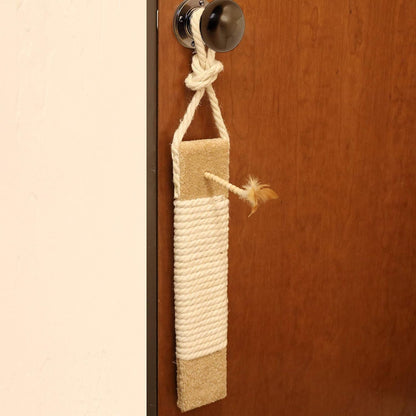 Ware Manufacturing Carpeted Kitty Scratch Surface Door Hanger Post, 19"4