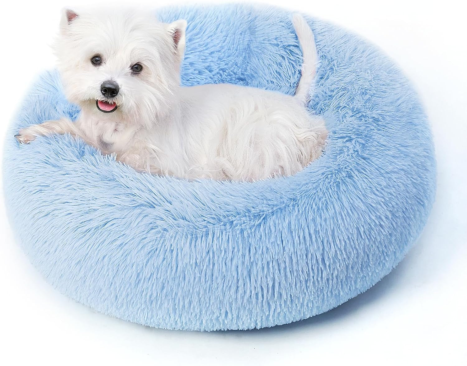 calming-round-dog-bed-cat-bed-for-indoor-cats-medium-size-washable-anti-slip-anti-anxiety-donut-dog-beds-for-small-dogs-cats-fluffy-plush-soft-dog-bed20-inch-light-grey