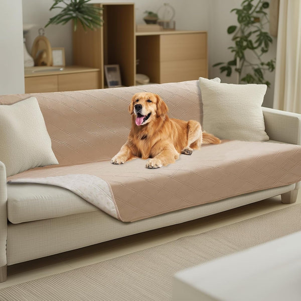 Luciphia 100% Waterproof Couch Cover Blanket for Dogs Anti-Slip Pet Couch Protector Sofa Mat Puppy Cat Blanket with Non-Slip Bottom, Navy Blue, 30X70 Inch36