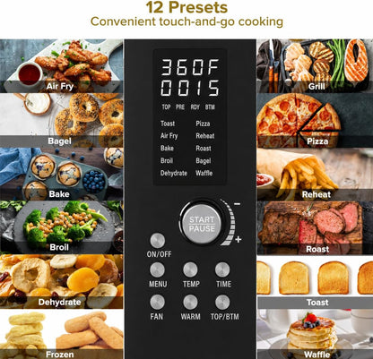 Bravo Air Fryer Toaster Smart Oven, 1800 Watts, 21Qt Capacity2