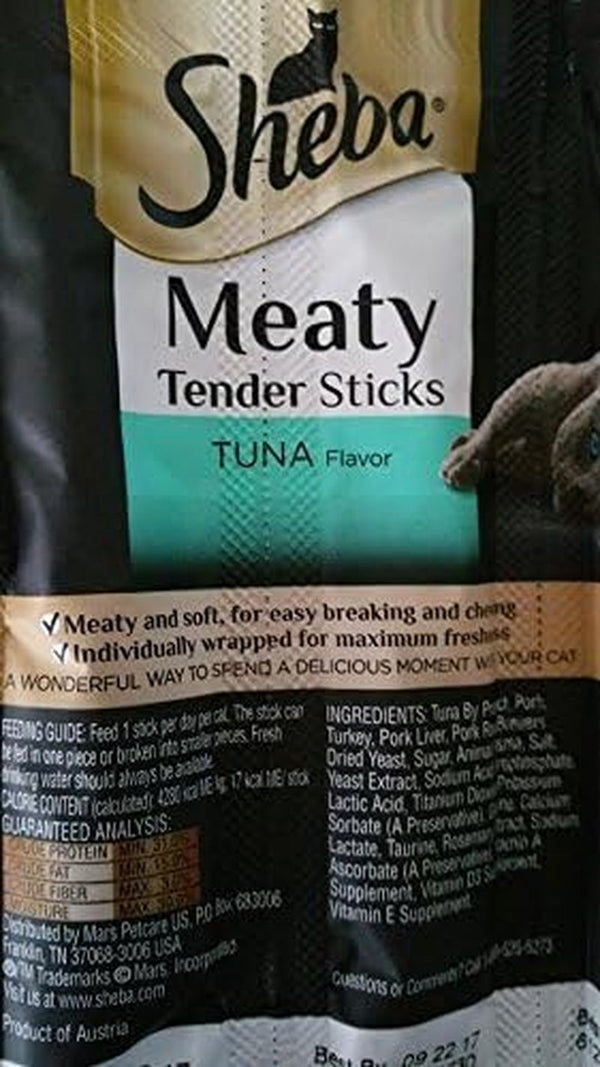 Sheba Meaty Tender Sticks Tuna Flavor - 5 Breakable Sticks (Pack of 3)3