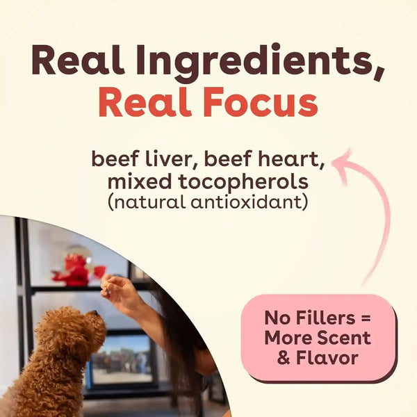 Pupford Freeze Dried Training Treats for Dogs & Puppies, 475+ Three Ingredient Bites (Beef Liver, 4 Oz)4