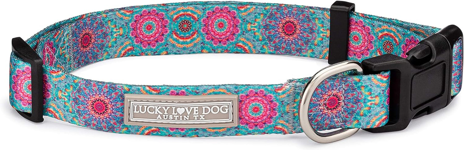 lucky-love-dog-easy-click-buckle-dog-collar-with-leash-set-combo-durable-comfortable-for-male-female-dogs-pet-collar-for-medium-dogs-secure-fit-blackbird-combo-medium