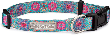 Lucky Love Dog - Easy Click Buckle Dog Collar with Leash Set Combo, Durable & Comfortable for Male & Female Dogs, Pet Collar for Medium Dogs, Secure Fit - Blackbird Combo, Medium9