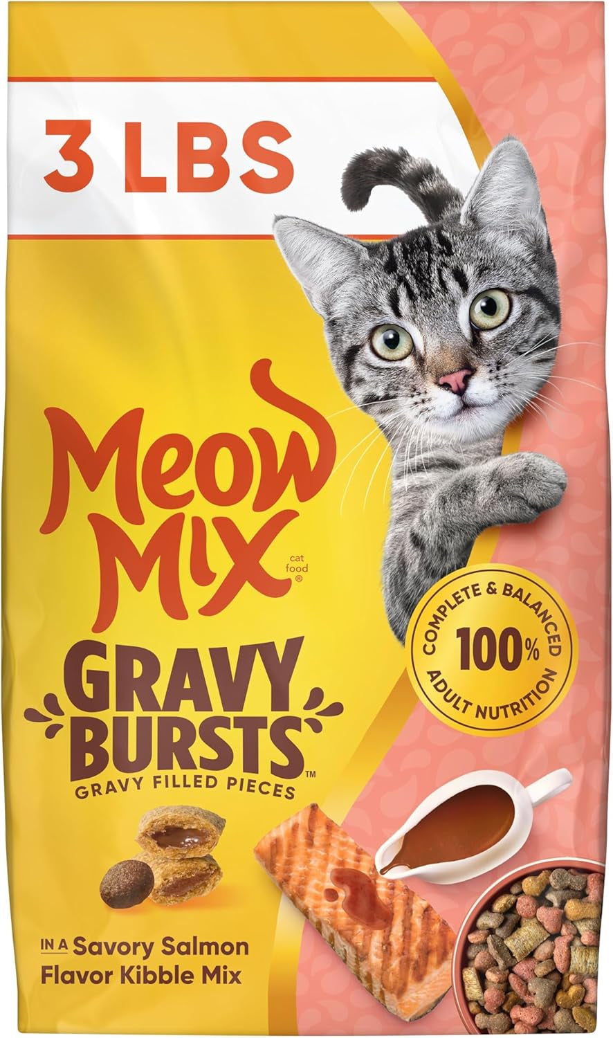 meow-mix-gravy-bursts-dry-cat-food-3-lb-bag-crunchy-cat-kibble-gravy-filled-pieces-100-complete-balanced-nutrition-for-adult-cats-high-quality-protein