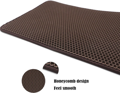 XKMT- Animal Pet Supplies Cats Litter & Housebreaking 30X40 Brown Cat Litter Mat Double Layer Pad Trapper Folding Pad EVA Foam Rubber5