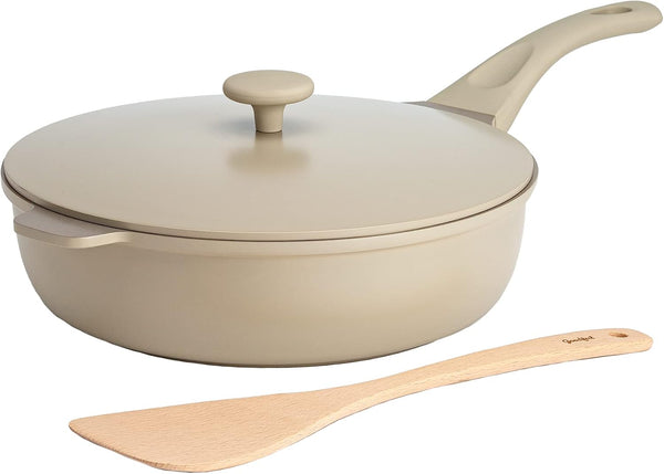 All-In-One Pan, Multilayer Nonstick Cookware Set, High-Performance Construction, Multipurpose Design Replaces Multiple Pots and Pans, Dishwasher Safe, 11-Inch, 4.4-Quart Capacity, Linen1
