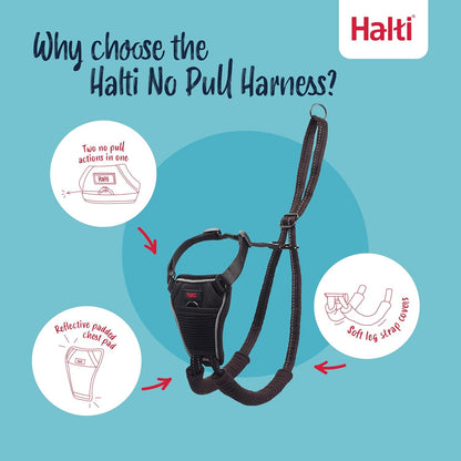 Halti No Pull Harness - Stop Your Dog Pulling on the Leash. Adjustable, Lightweight and Easy to Use. Reflective Dog Training Harness for Large Dogs (Size L, Black)4