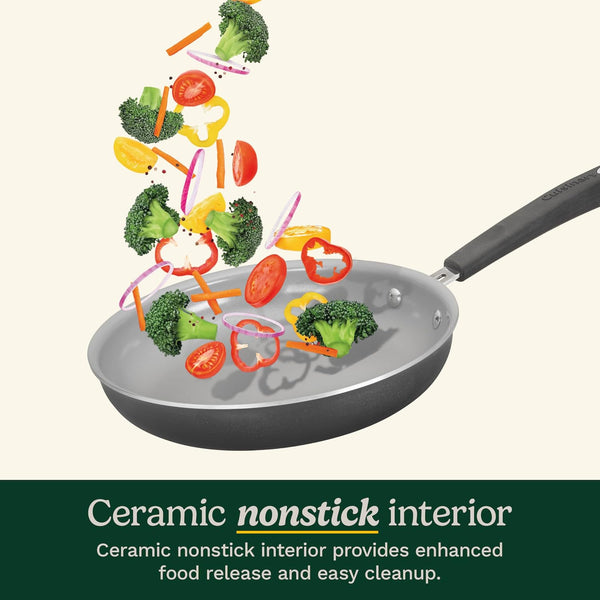 11-Piece Nonstick Cookware Set, Ceramica XT, Black, 54C-11BK3