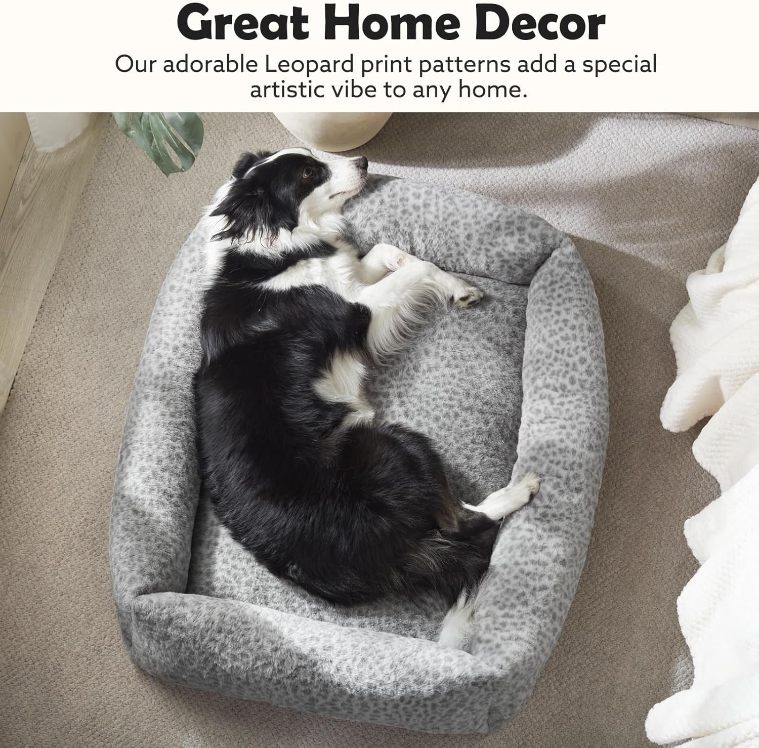 joejoy-dog-bed-medium-size-dog-removable-washable-cover-orthopedic-soft-pet-bed-anti-slip-fluffy-plush-faux-rabbit-fur-puppy-bed-30x24x8-leopard-print-grey