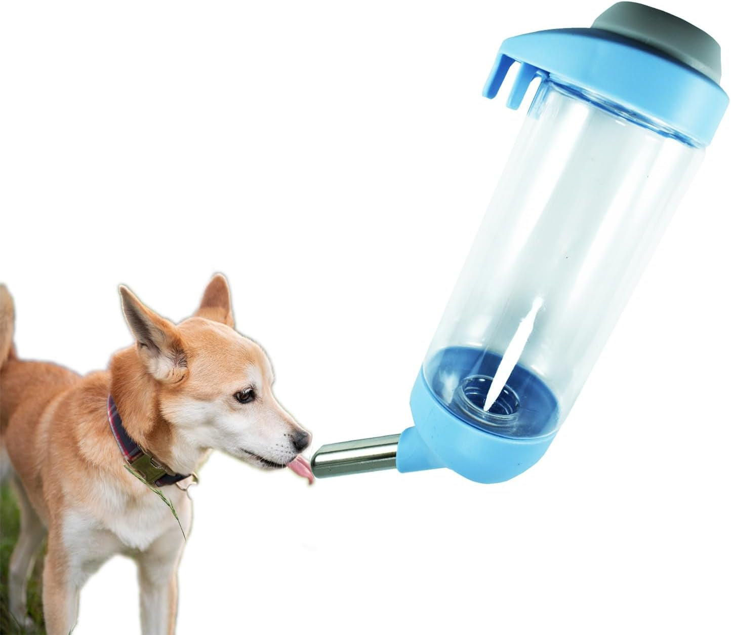 dog-crate-water-bottle-dispenser-no-drip-cat-kennel-water-dispenser-cage-water-feeder-easy-to-use-water-bottle-for-dog-crate-perfect-for-keeping-your-pet-hydrated-grey-500ml