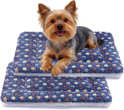 Mora Pets Cat Bed Dog Crate Pad Ultra Soft Pet Bed with Cute Star Print Washable Crate Mat for Small Dogs and Indoor Cats Reversible Fleece Dog Kennel Pad Cat Carrier Mat 14 X 17.5 Inch Grey28