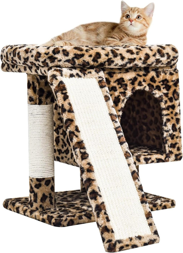 SYANDLVY Gothic Cat Tree with Coffin Bed for Indoor Cats, Cat Tower with Scratching Post, Modern Activity House for Large Cats, Condo with Board, Kittens Cave12