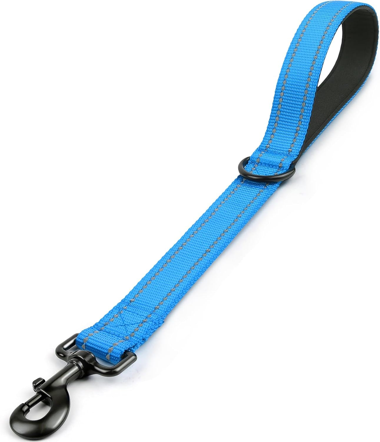 joytale-short-dog-leash-for-close-control-training-18-black-padded-comfort-handle-reinforced-nylon-webbing-secure-metal-clip-for-busy-streets-heel-training