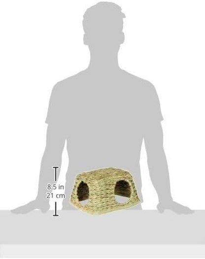 Prevue Pet Products Nature'S Hideaway Grass Hut Small Animal Toy - for Guinea Pigs, Rabbits, Chinchilla, Hamsters, Gerbils, & Mice, Woven Hay & Grass, Natural Hide & Explore Toy - Medium2