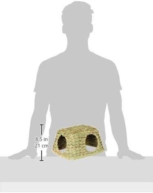 Prevue Pet Products Nature'S Hideaway Grass Hut Small Animal Toy - for Guinea Pigs, Rabbits, Chinchilla, Hamsters, Gerbils, & Mice, Woven Hay & Grass, Natural Hide & Explore Toy - Medium2