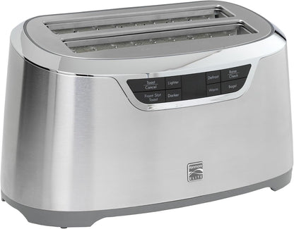 Kenmore Elite Toaster 4-Slice -Wide Slot Countertop Stainless Steel Auto Lift Toasters, Grill or Toast Bread Bagel & Buns, Commercial Easy Tray Clean Function with Compact Pop up Tostadora De Pan1