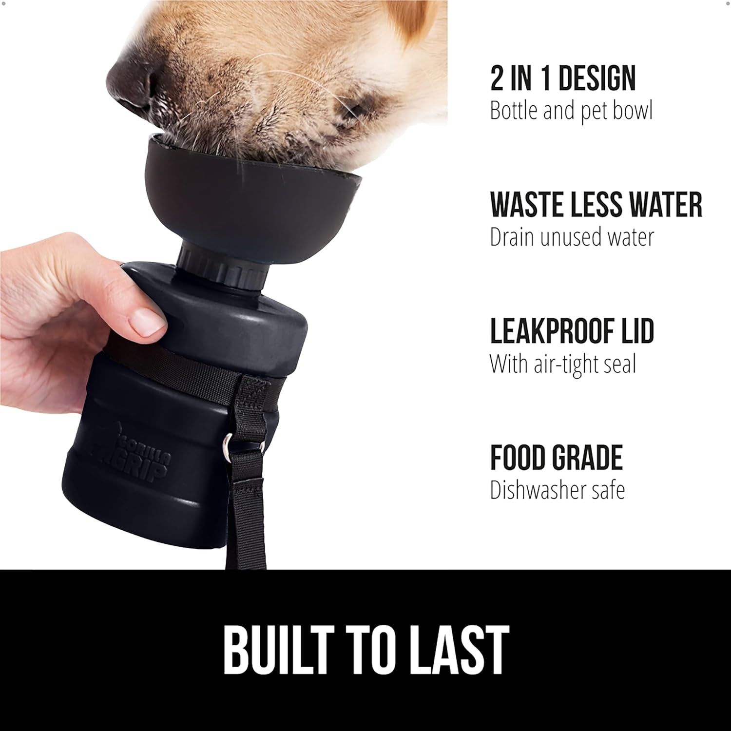 gorilla-grip-dog-water-bottle-portable-water-bowl-dispenser-for-dogs-16-oz-leak-proof-pet-travel-squeeze-bottles-food-grade-silicone-stocking-gifts-for-pets-to-go-puppy-essentials-black
