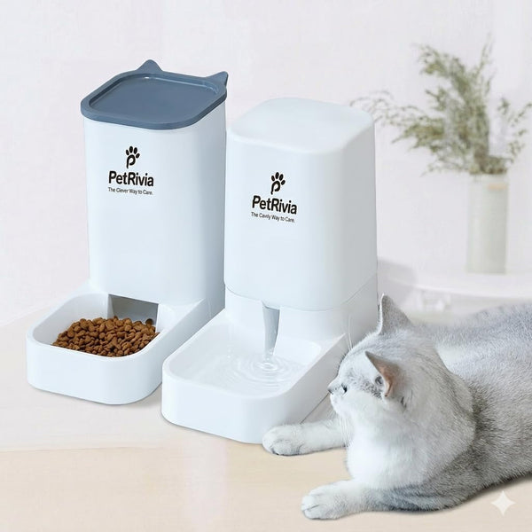 Automatic Pet Feeders Automatic Dog Food and Water Dispenser Water Dispenser for Dogs Gravity Water Dispenser Cat Feeders Automatic Cat Food Dog Water and Food Dispenser Gravity Pet Water Dispenser1