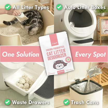 Welcome Home Cat Kit – Attractant Granular Tofu Litter & Deodorizer for Automatic Boxes | Strong Clumping, Odor Control, Easy Cleanup7