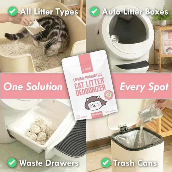 Welcome Home Cat Kit – Attractant Granular Tofu Litter & Deodorizer for Automatic Boxes | Strong Clumping, Odor Control, Easy Cleanup7
