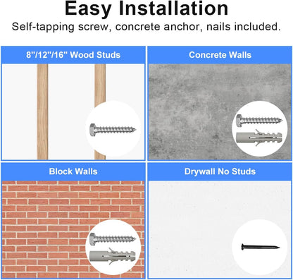 Studless TV Wall Mount for Most 23-60 Inch Tvs up to 99 Lbs, Low Profile No Drill TV Mount, Drywall Bracket with Max VESA 400X400Mm, No Stud, No Drill, Easy Install, MF86