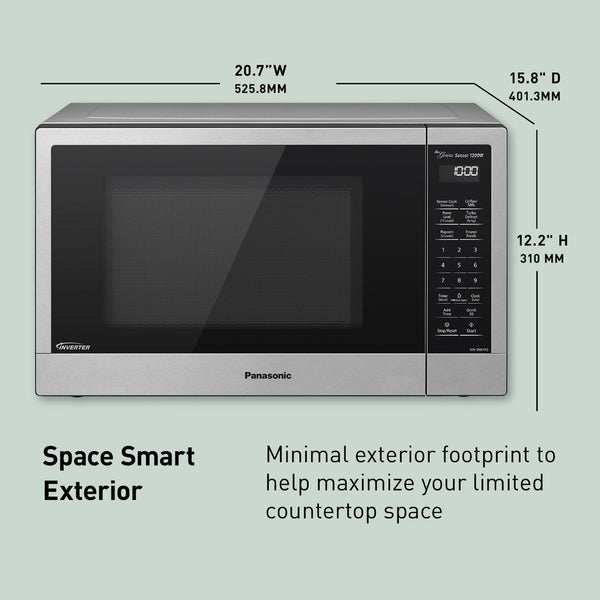 Panasonic NN-SN67KS Microwave Oven, 1.2 Cu.Ft, Stainless Steel/Silver2