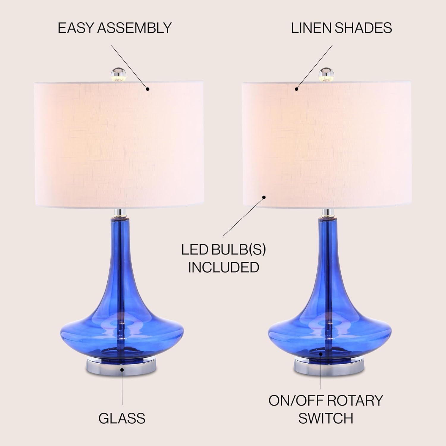 cecile-25-5-metal-glass-lamp-cobalt-blue-chrome-set-of-2-white-linen-drum-shade-teardrop-base-60-silk-wrapped-cord-led-bulbs-included