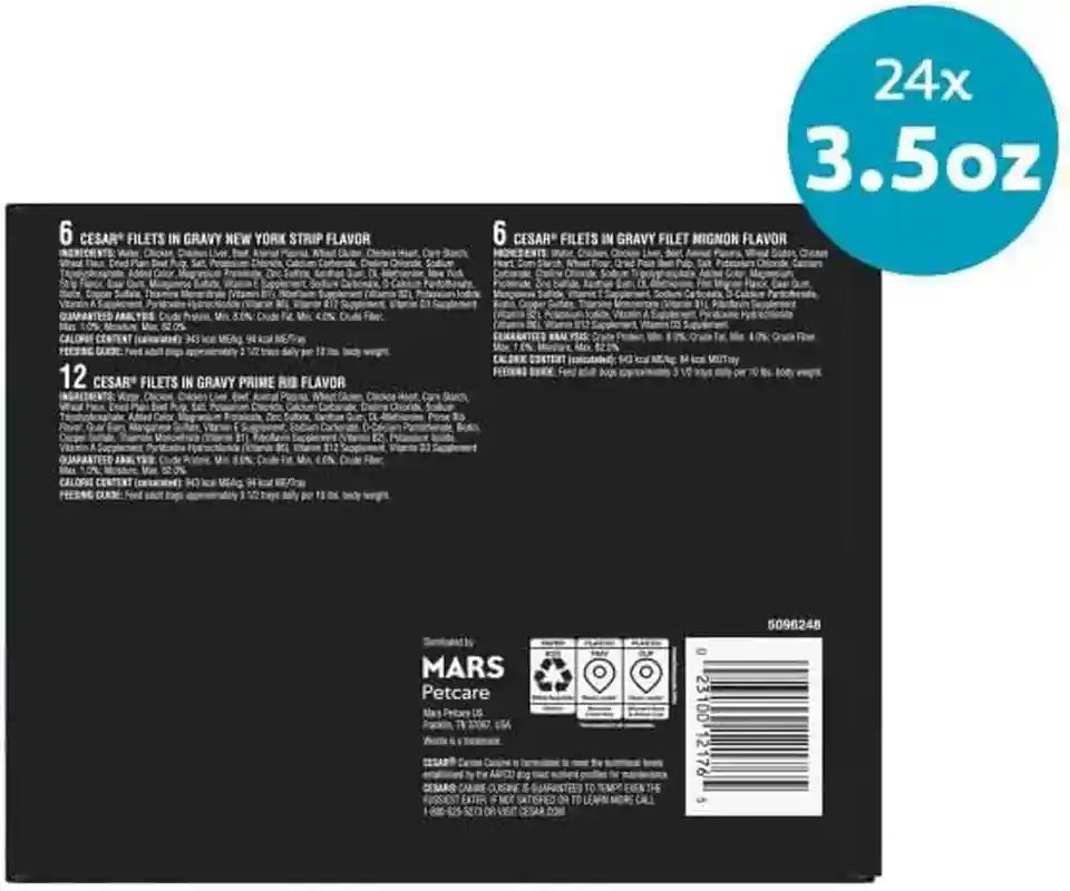 cesar-filets-in-gravy-wet-dog-food-steak-mix-variety-3-5-oz-24-count-filet-mignon-new-york-strip-prime-rib-real-meat-slow-cooked-no-fillers-added-sugar-artificial-flavors-easy-peel-trays