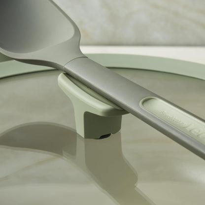Leo Balance Ceramic Nonstick Wok Pan & Glass Lid, 12.75" 6.2Qt | Induction Compatible Flat Bottom Recycled Aluminum Stir Fry Pan, PFAS & PTFE Free, Stay Cool Helper Handle, Sage Green7