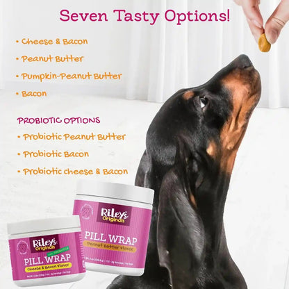 Riley'S Pill Wrap for Dogs - Cheese & Bacon Pill Paste for Dogs - 4.2Oz | Wrap Capsules & Tablets in a Tasty Pocket or Pouch to Mask the Taste – Flavored Treat Paste for Easy Medication Time6